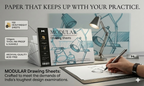 MODULER. Drawing Sheets Pack 120 GSM A4 Acid Free — Sketching Practice for UCEED NID Architecture Design Entrance