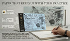 MODULER. Drawing Sheets Pack 120 GSM A4 Acid Free — Sketching Practice for UCEED NID Architecture Design Entrance